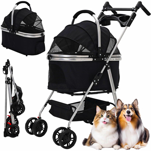 Wheel foldable pet - 4-wheel, stroller