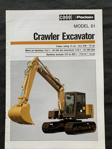 Case poclain crawler - case, excavator