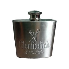 Glenfiddich 2.5oz Stainless Steel Whiskey/Spirits Hip Flask