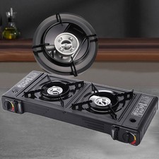 Portable Double Burner Gas