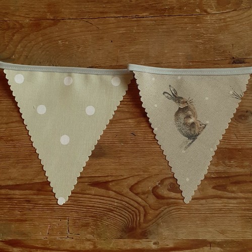 Handmade fabric bunting - fabric,