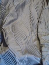 One Large Blackout Lined Curtain Silver Grey / Mink Swirl Design Eyelet Header