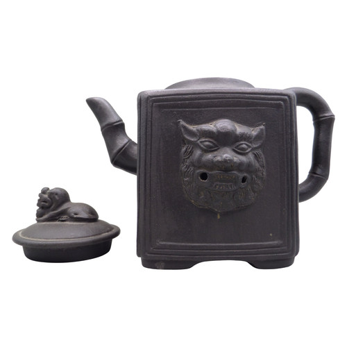 Vintage chinese teapot lion - teapot,