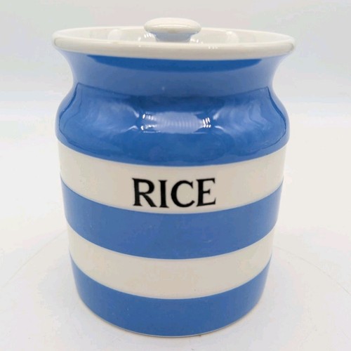 Green cornishware rice - tg,