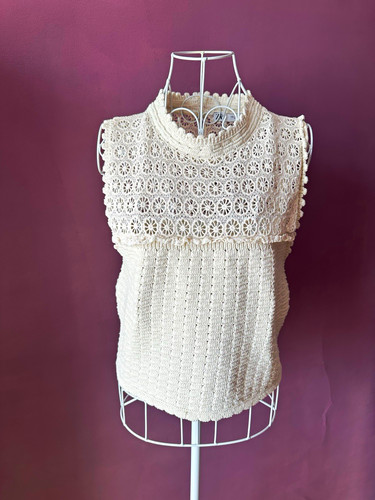 Zara cream crochet lace - crochet,