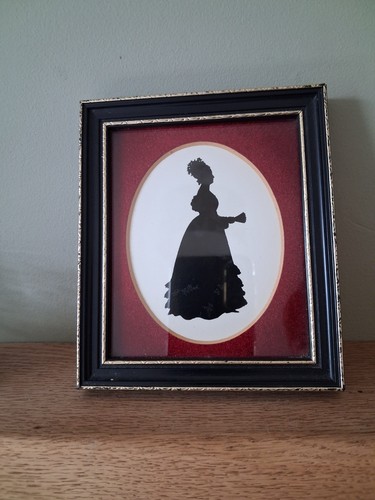 Vintage framed silhouette a - framed,