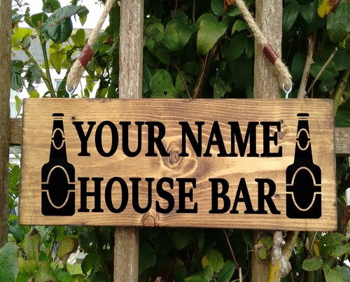 Personalised bar sign - bar,