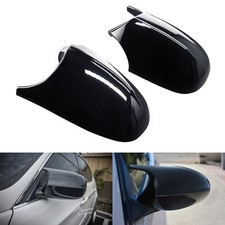 For BMW E90 E91 E92 E93 LCI E87 Gloss Black Wing Mirror Cover Caps Left + Right