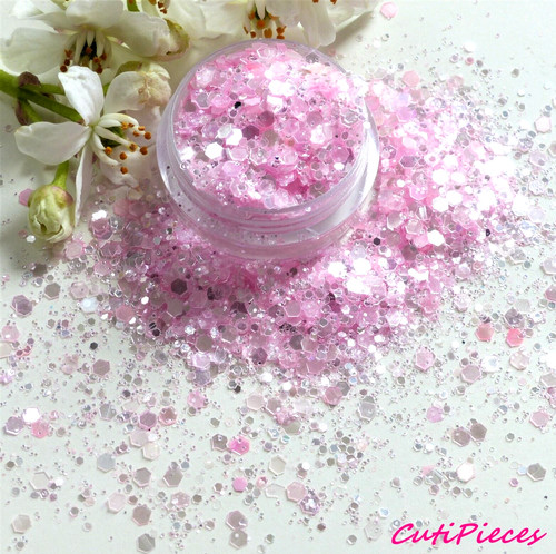 Nail art glitter pink - art,
