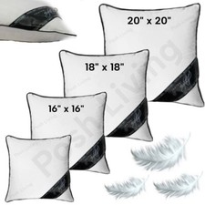 DUCK FEATHER CUSHION PADS INNERS INSERTS FILLERS CUSHIONS 16" 18" 20" ALL SIZES