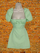 ZARA GREEN DRESS SMALL COTTON