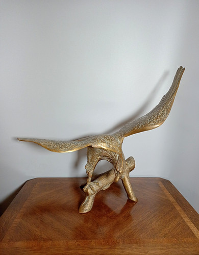 Vintage brass eagle - vintage, on