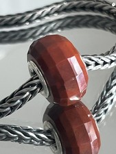 Artisan Natural Bloodstone  faceted  Bead