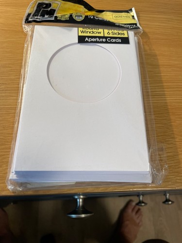 Round aperture cards - aperture, a6