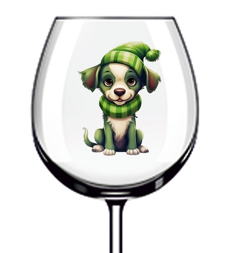 12x green christmas - puppy, dog