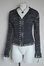 Natureline Black Faded Black Razor Cut Hippie Boho Pixie Hoodie M