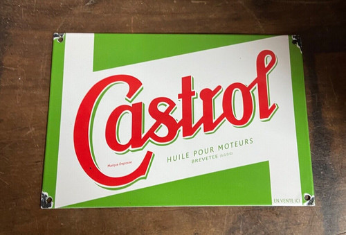 Castrol enamel sign motoring - castrol,