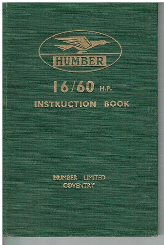 Humber 60hp saloon - humber, original