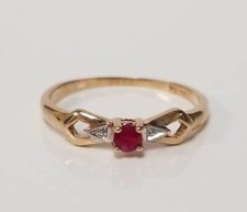 Vintage Natural Red Ruby and