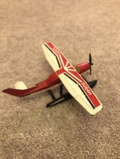 MATCHBOX SB-26 Cessna 210 Float Plane Red/White/Black Missing Tail  Fin