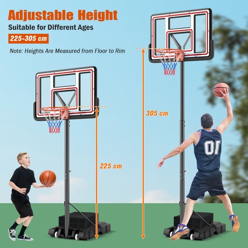 System portable basketball - system,