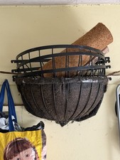 Set Of 4 Extra Large Forged Metal Facade Planters