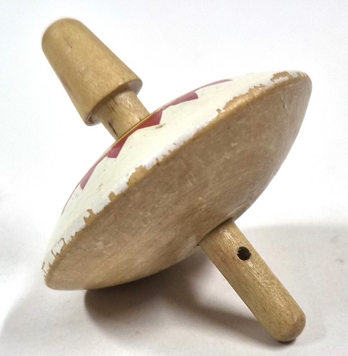 Wooden spinning top hand - wooden,