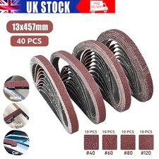 Pack of 40 Sanding Belts 13 x