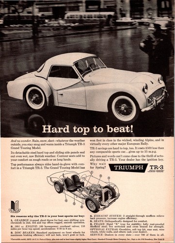 1960 triumph grand - triumph, tr-3