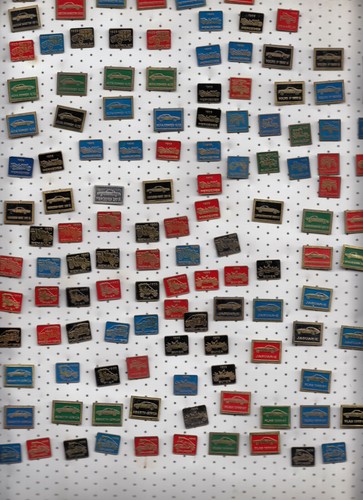 Vintage metal car pin - metal,