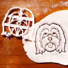 Tibetan Terrier Face Cookie Cutter - cute dog treats Tibet Dokhi Apso Tsang Apso