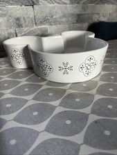 Disney Parks Mickey Mouse Casserole Dish NO LID !! White Ceramic Baking Cookware