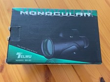 TELMU 12X50 HD Monocular Telescope BAK4 Prism 