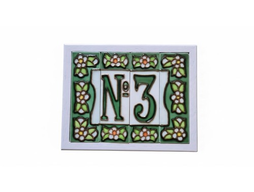 Hand painted green - green, floral