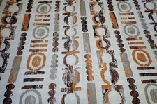 4 Barkcloth Fabric Vintage MCM