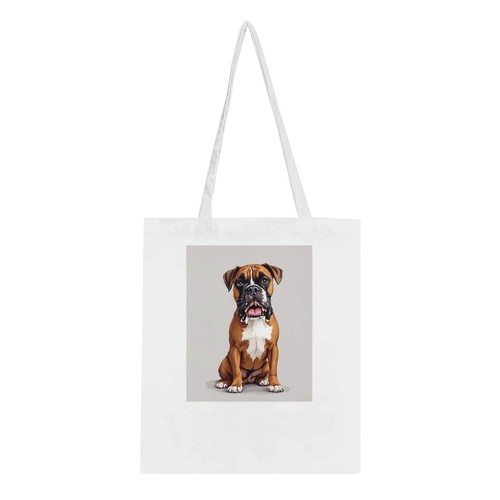 Boxer dog portrait tote bag - dog,