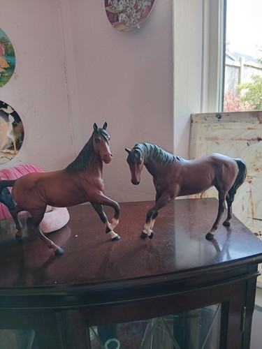 Beswick pair matt horses - pair,