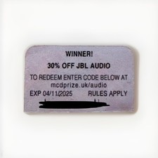 [UNUSED] McDonald's Monopoly GO 2025 30% OFF JBL AUDIO