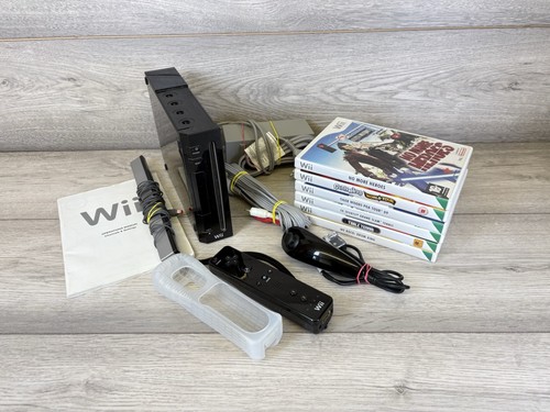 Nintendo wii black - wii, console