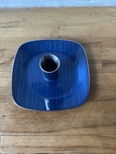Cathrine Holm Mid Century Candle Holder Norwegian. Blue