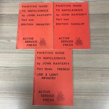 PAINTING GUIDE TO NAPOLEONICS 1988 HISTORICAL WARGAMING WAR HOBBY PARTS 1-3