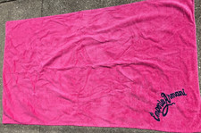 EMPORIO ARMANI Pink Fuschia Small Beach Towel Made in Italy 32" x 53"  pre-owned