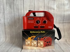 Flashlight radio red - radio, emergency