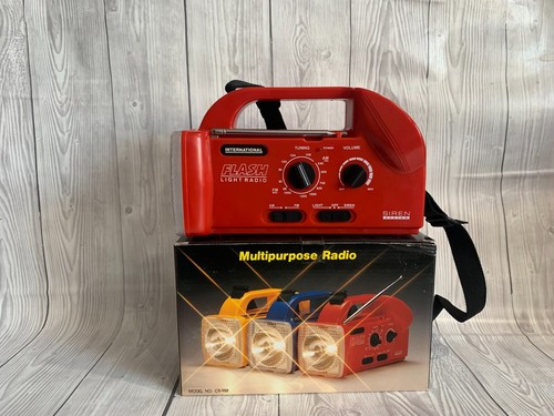 Flashlight radio red - flashlight, emergency