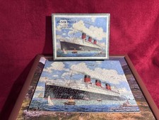 Victory Jigsaw, Vintage Queen Mary 1 Ship Jigsaw Puzzle