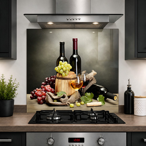 Printed glass kitchen - printed,