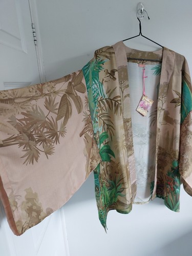Lovely powder kimono jacket - powder,