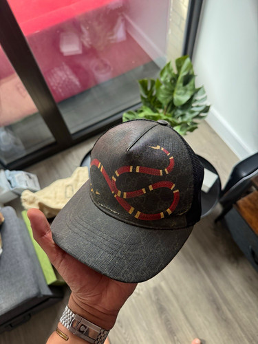 Gucci black snake mesh - , back