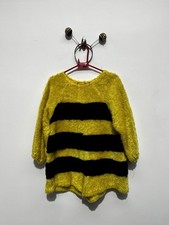 Fluffy Yellow Black Bumble Bee costume Suit With Headband - NO WINGS Fancy Dress