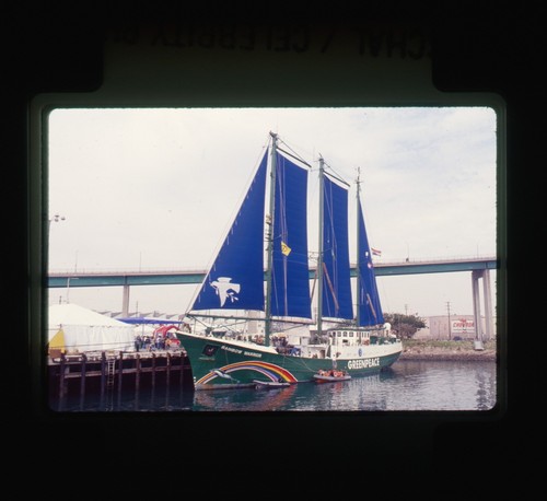 1992 greenpeace boat benefit - boat,